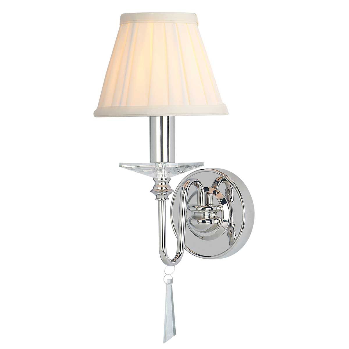 Finsbury Park 1-flammige Wandleuchte, poliertes Nickel - Elsteadlighting - leuchtengrosshandel24