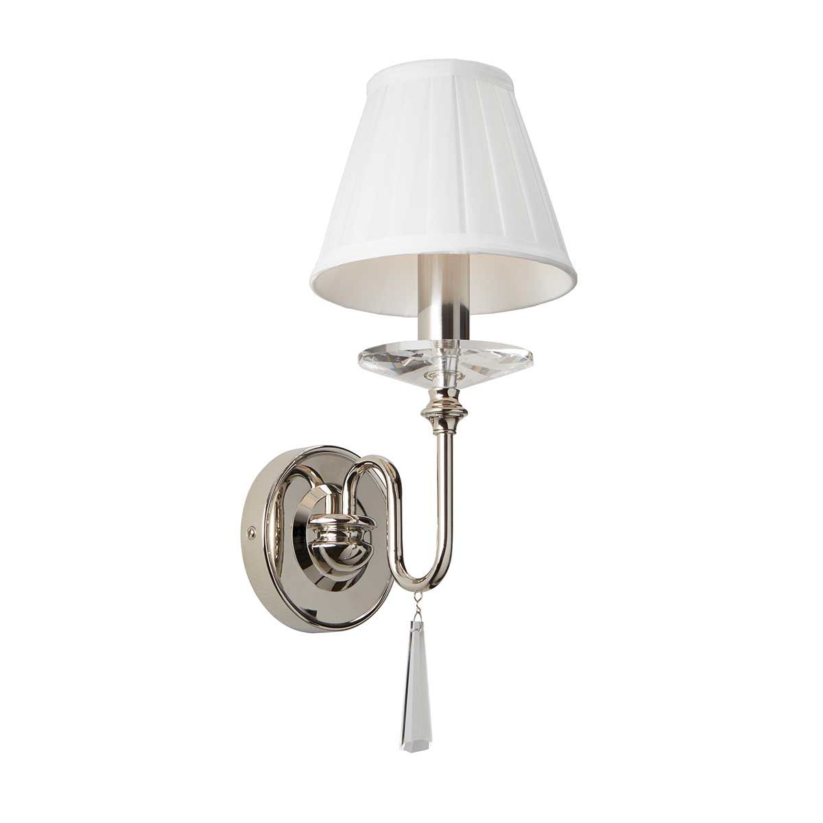 Finsbury Park 1-flammige Wandleuchte, poliertes Nickel - Elsteadlighting - leuchtengrosshandel24