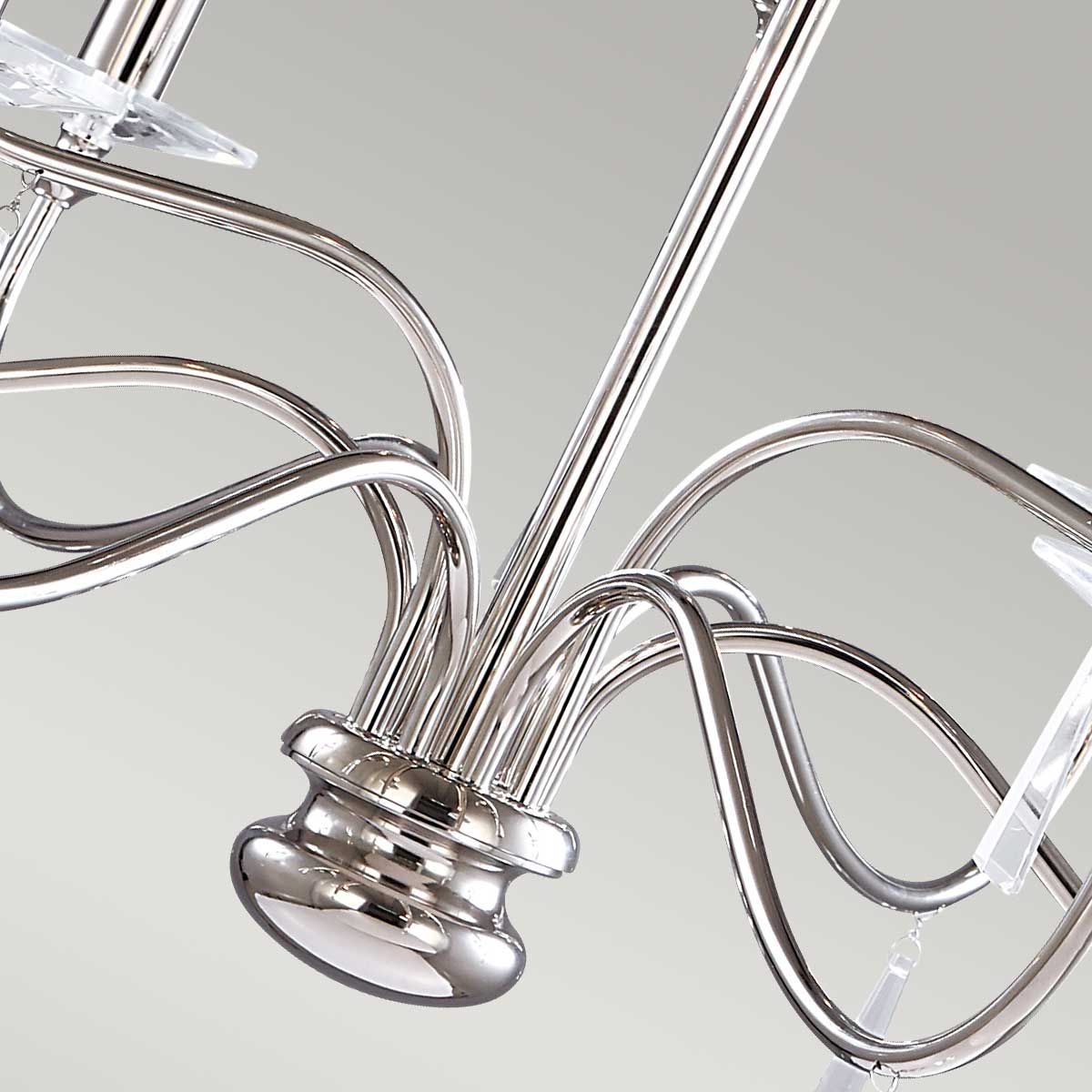 Finsbury Park Kronleuchter mit 9 Lichtern, poliertes Nickel - Elsteadlighting - leuchtengrosshandel24