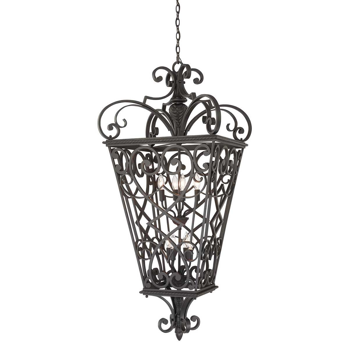 Fort Quinn 8-Lichter-Kettenlaterne - Marcado Schwarz - Elsteadlighting - leuchtengrosshandel24