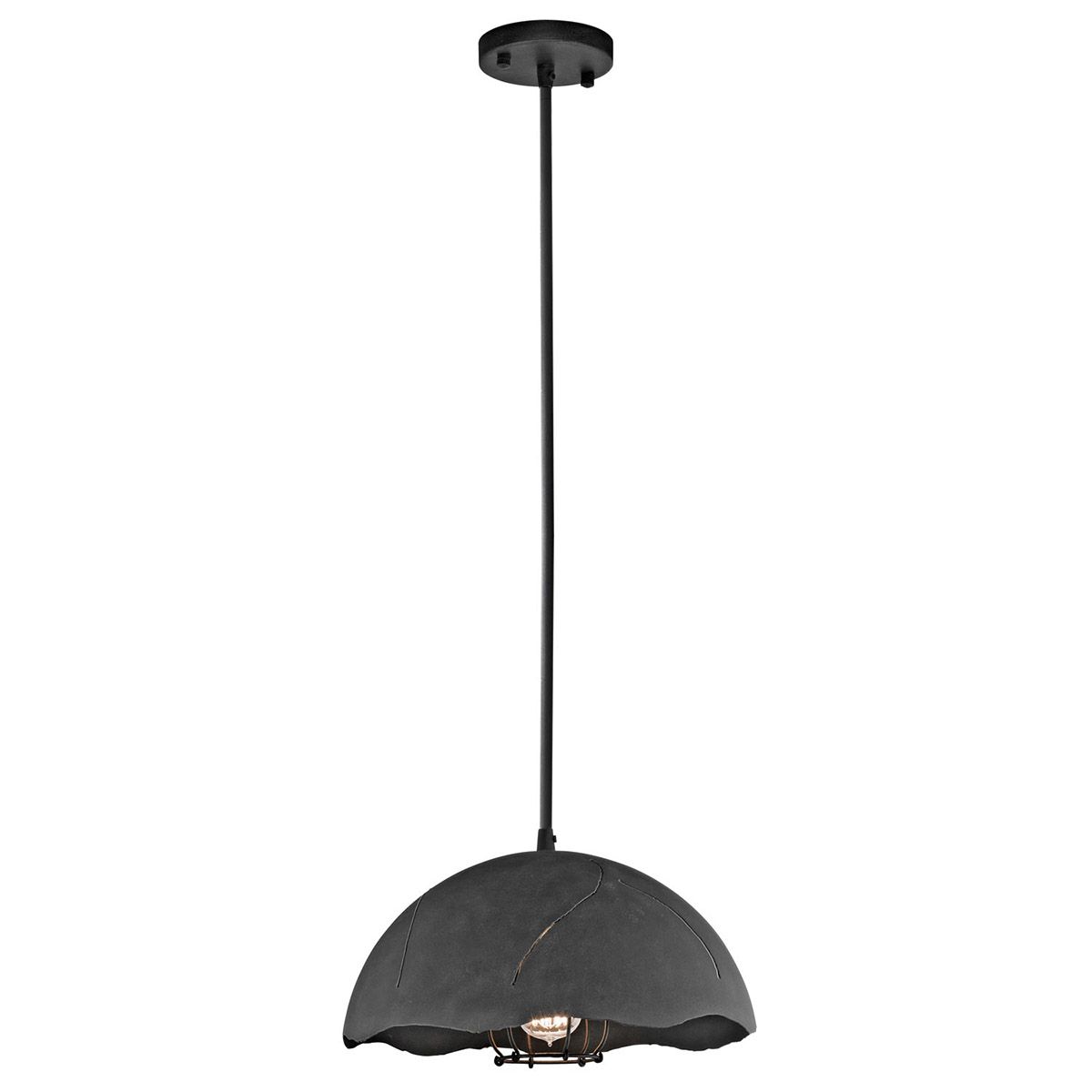 Fracture 1-flammige Pendelleuchte - Verwittertes Zink - Elsteadlighting - leuchtengrosshandel24