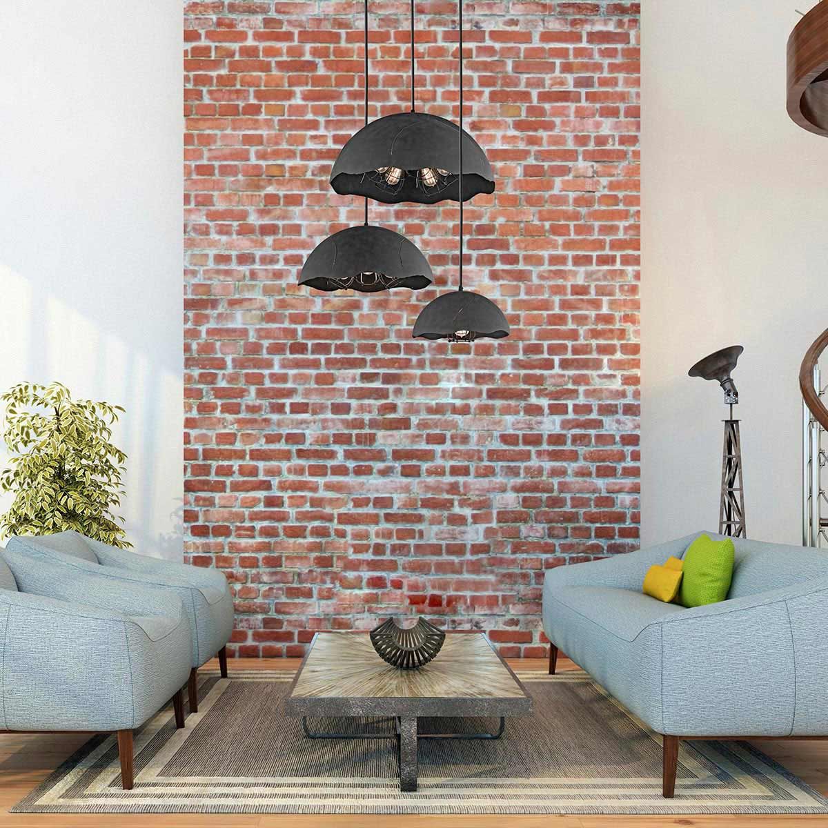 Fracture 5-flammige Pendelleuchte - Verwittertes Zink - Elsteadlighting - leuchtengrosshandel24