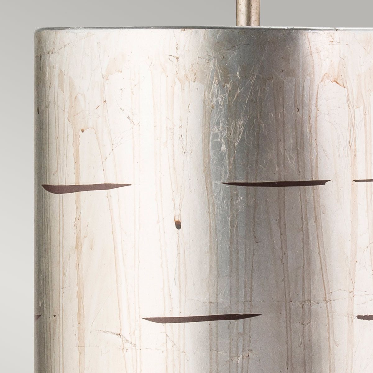 Fragment 1-flammige kleine Pendelleuchte - gealtertes Silber - Elsteadlighting - leuchtengrosshandel24