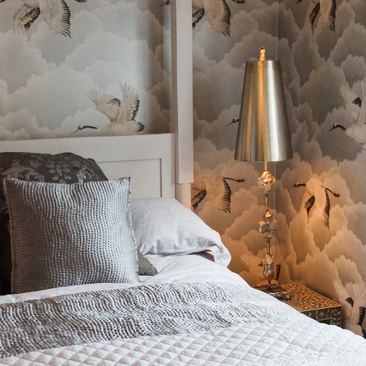 Fragment 1-flammige Tischlampe - Gealtertes Silber - Elsteadlighting - leuchtengrosshandel24