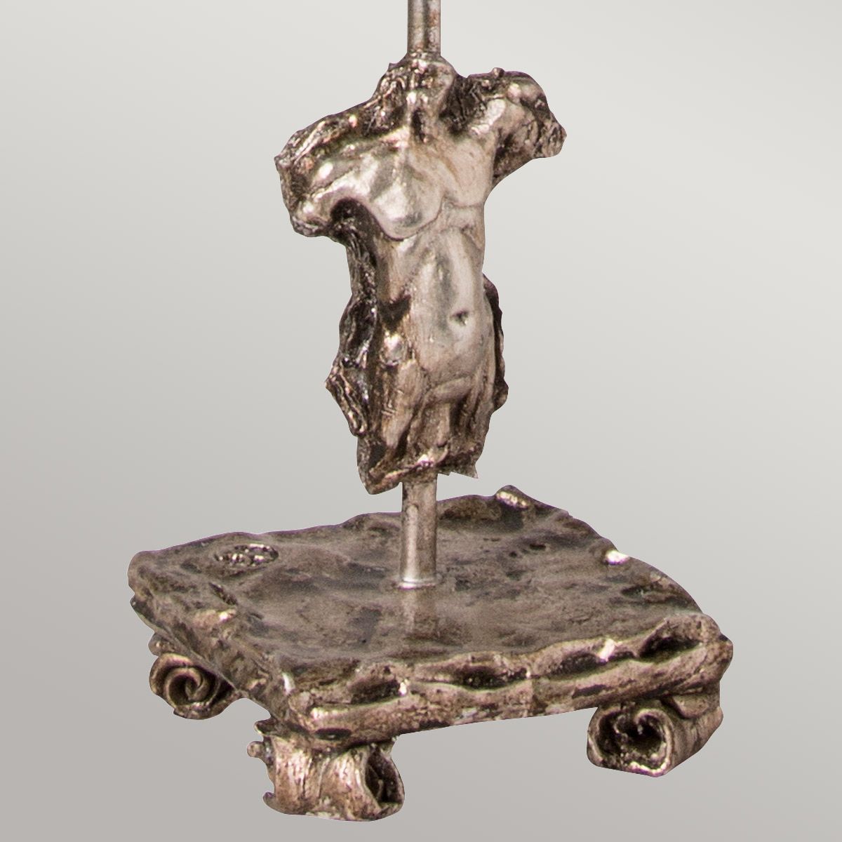 Fragment 1-flammige Tischlampe - Gealtertes Silber - Elsteadlighting - leuchtengrosshandel24