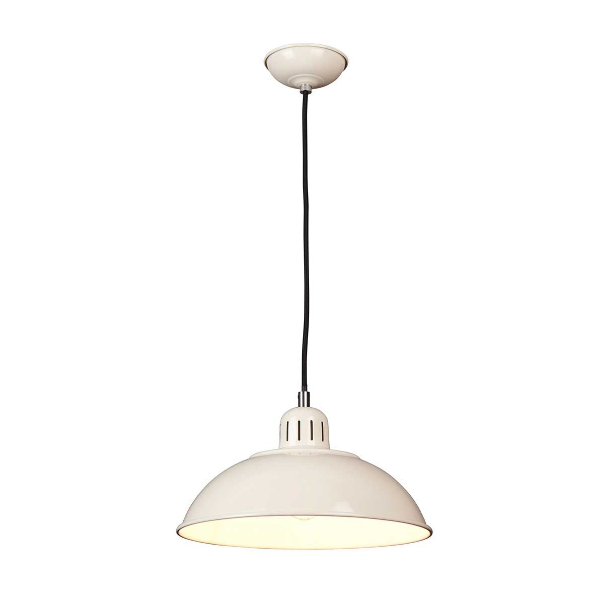 Franklin 1-flammige Pendelleuchte - Creme - Elsteadlighting - leuchtengrosshandel24