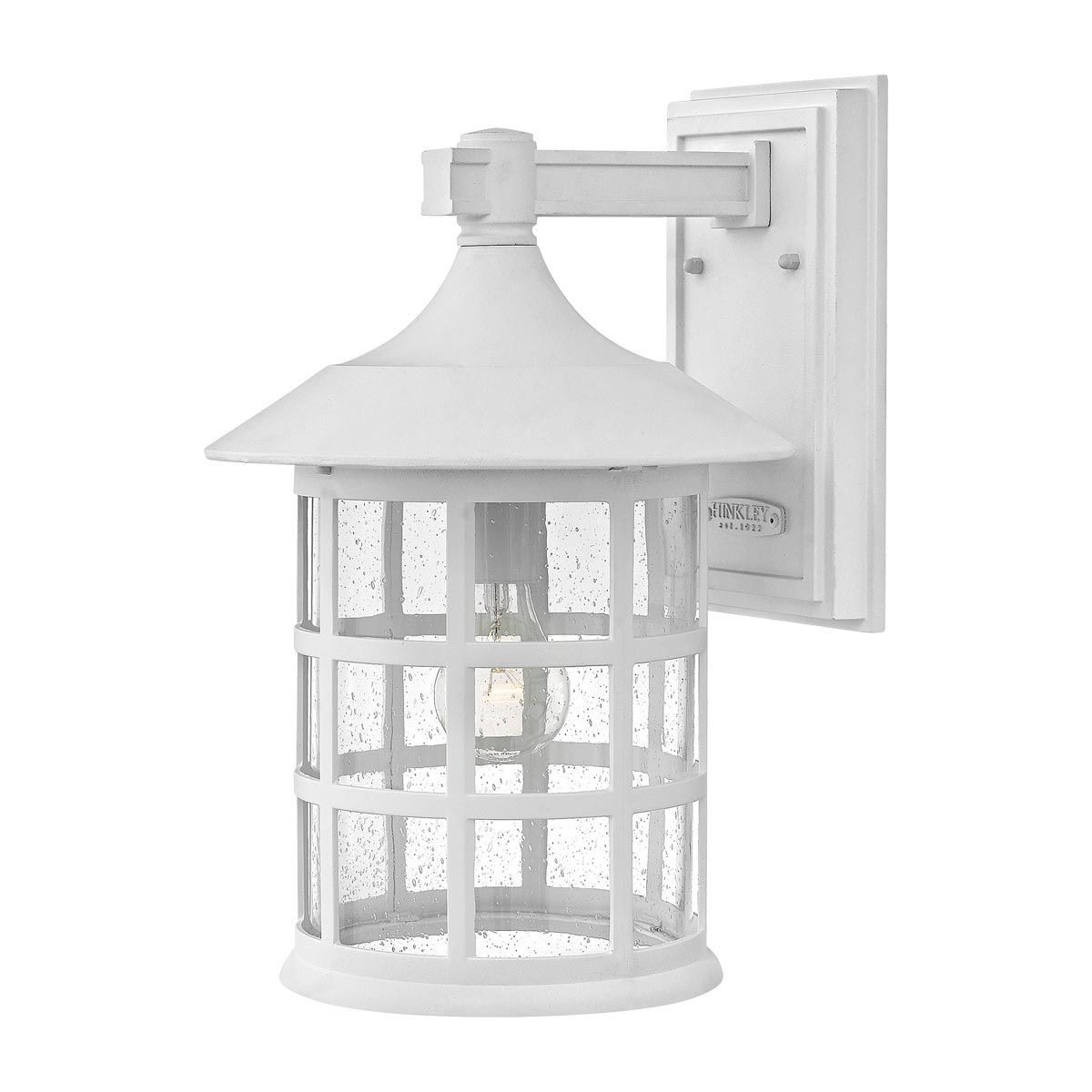 Freeport 1 - flammige große Wandlaterne - Strukturiertes Weiß - Elsteadlighting - HK - FREEPORT2 - L - TWH