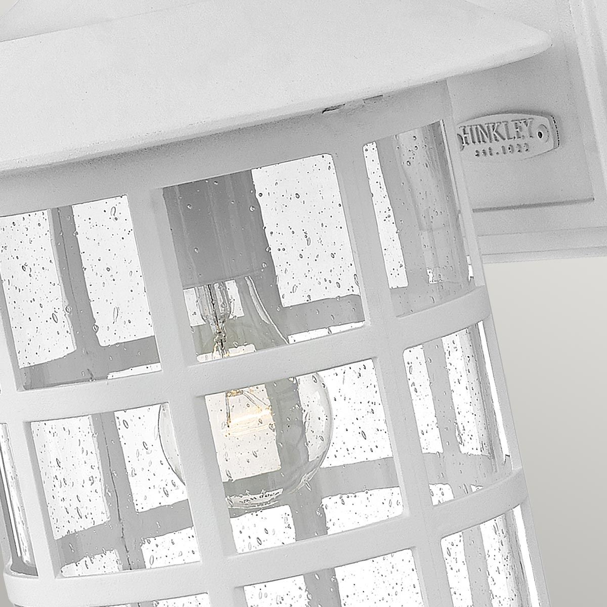 Freeport 1 - flammige große Wandlaterne - Strukturiertes Weiß - Elsteadlighting - HK - FREEPORT2 - L - TWH
