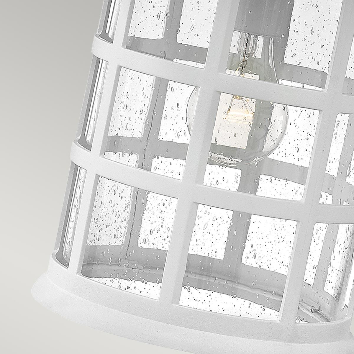 Freeport 1 - flammige große Wandlaterne - Strukturiertes Weiß - Elsteadlighting - HK - FREEPORT2 - L - TWH