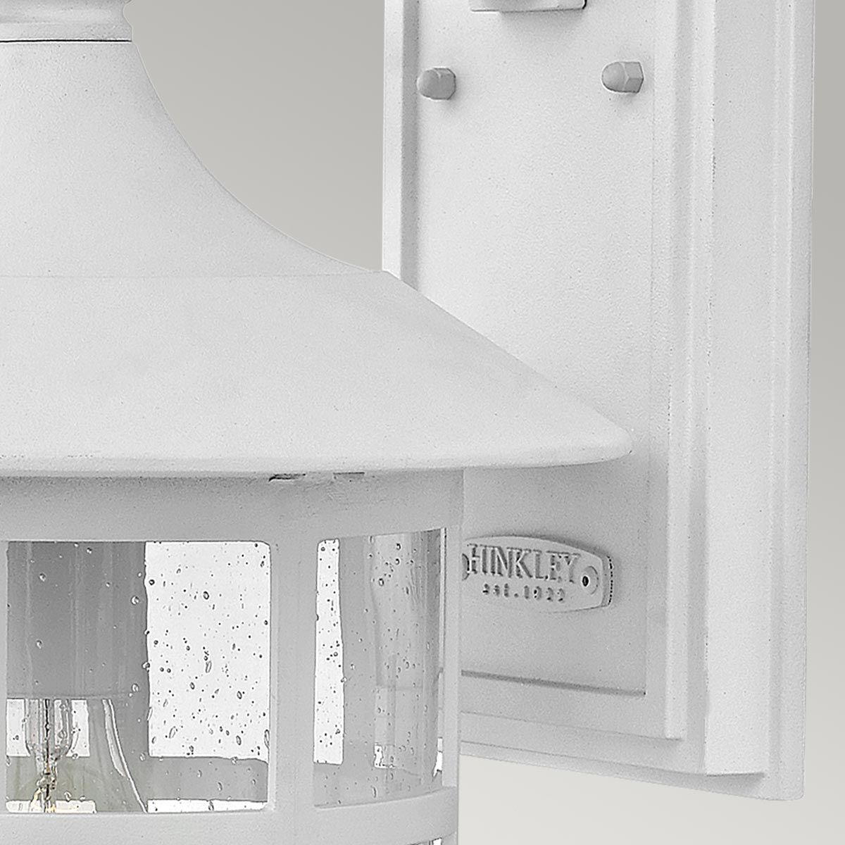Freeport 1 - flammige große Wandlaterne - Strukturiertes Weiß - Elsteadlighting - HK - FREEPORT2 - L - TWH