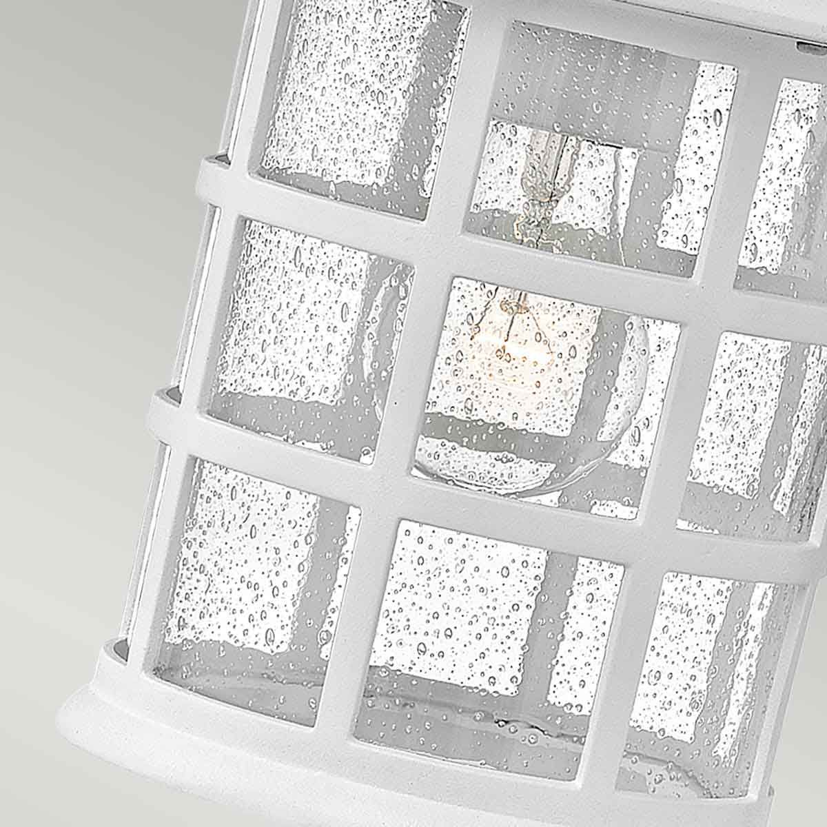 Freeport 1 - flammige mittelgroße Wandlaterne - Strukturiertes Weiß - Elsteadlighting - HK - FREEPORT2 - M - TWH