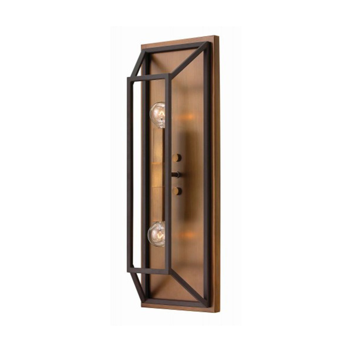 Fulton 2-flammige Wandleuchte - Bronze und Messing - Elsteadlighting - leuchtengrosshandel24