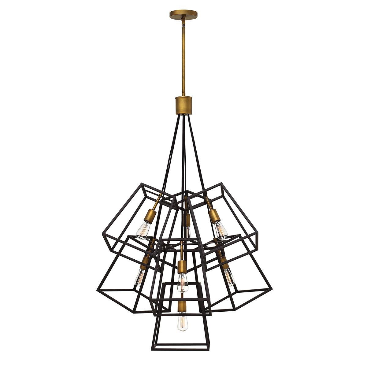 Fulton 7-flammiger Kronleuchter - Bronze und Messing - Elsteadlighting - leuchtengrosshandel24