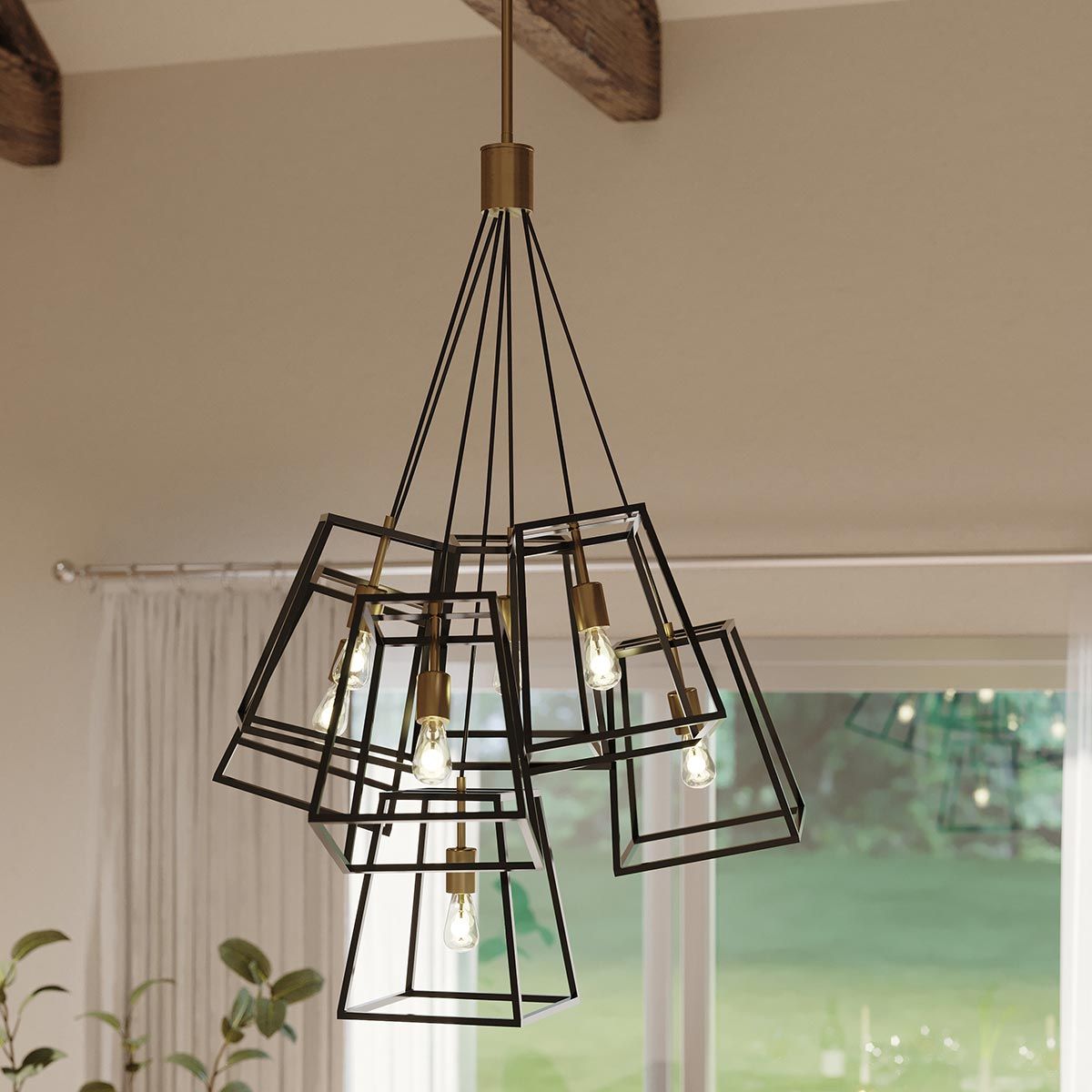 Fulton 7-flammiger Kronleuchter - Bronze und Messing - Elsteadlighting - leuchtengrosshandel24