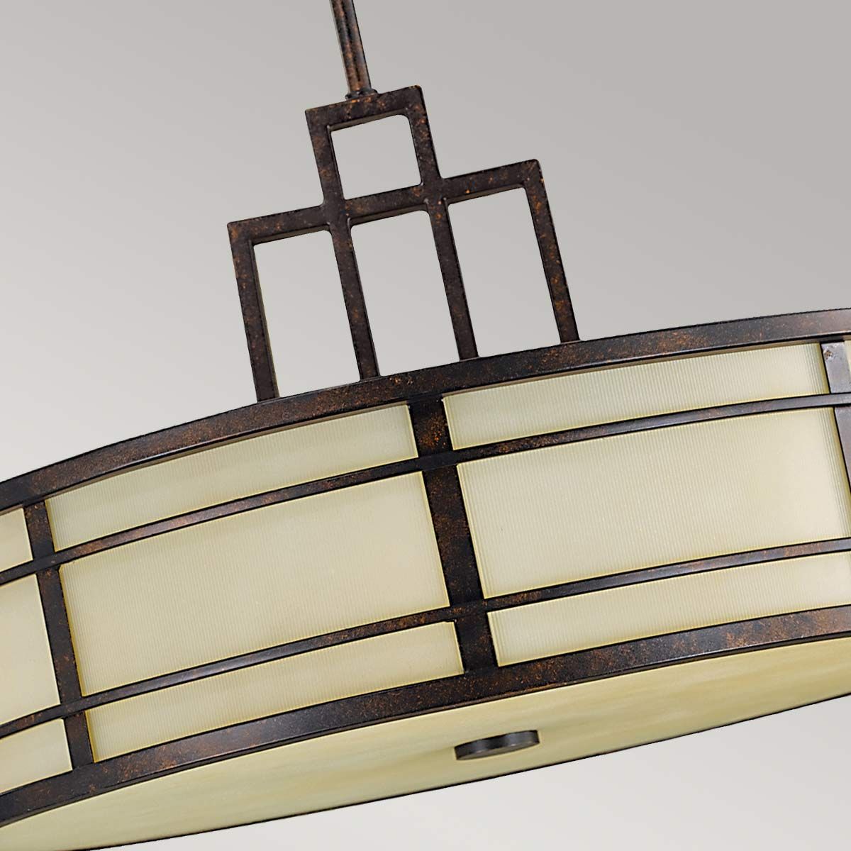 Fusion 3-flammige Pendelleuchte - Griechische Bronze - Elsteadlighting - leuchtengrosshandel24