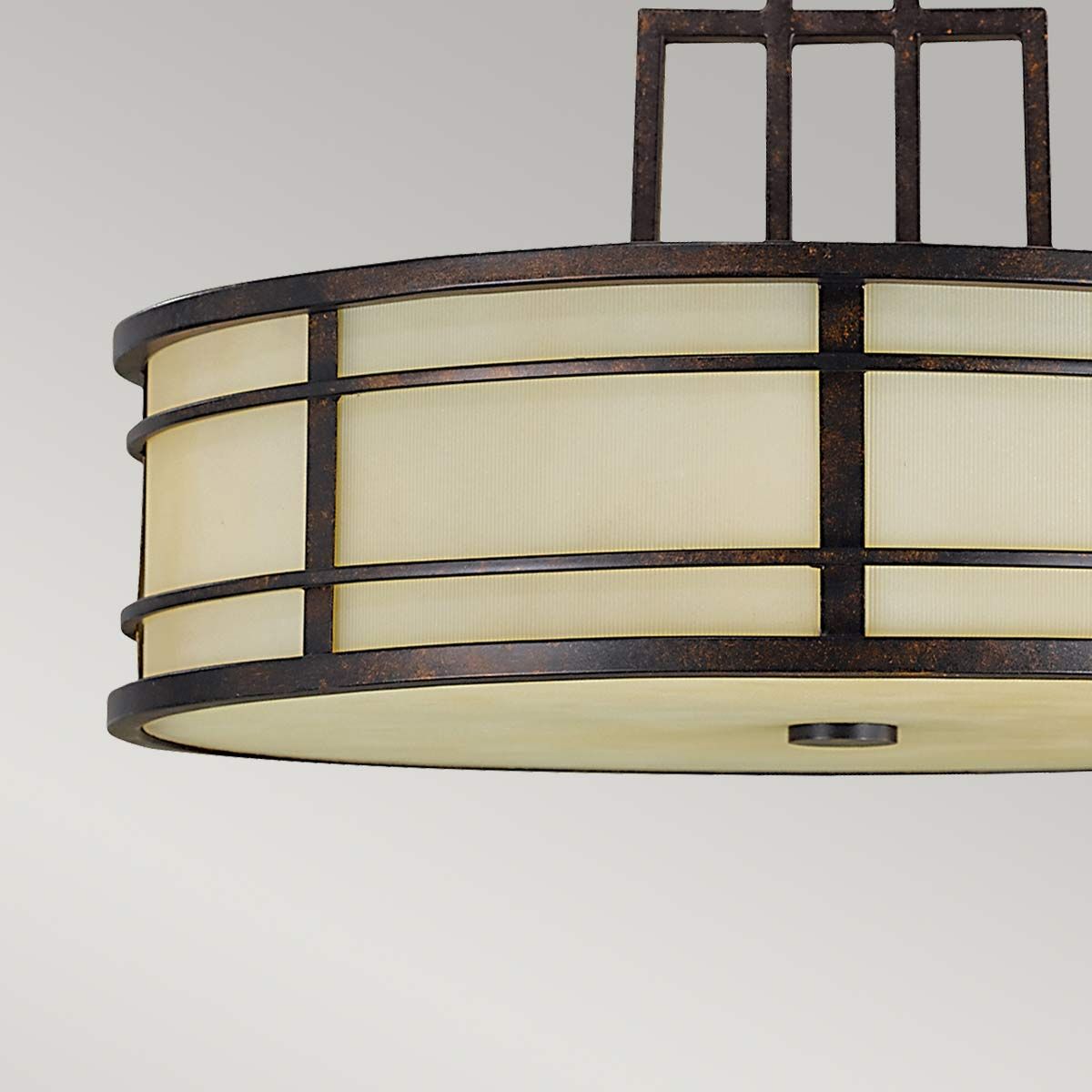 Fusion 3-flammige Pendelleuchte - Griechische Bronze - Elsteadlighting - leuchtengrosshandel24
