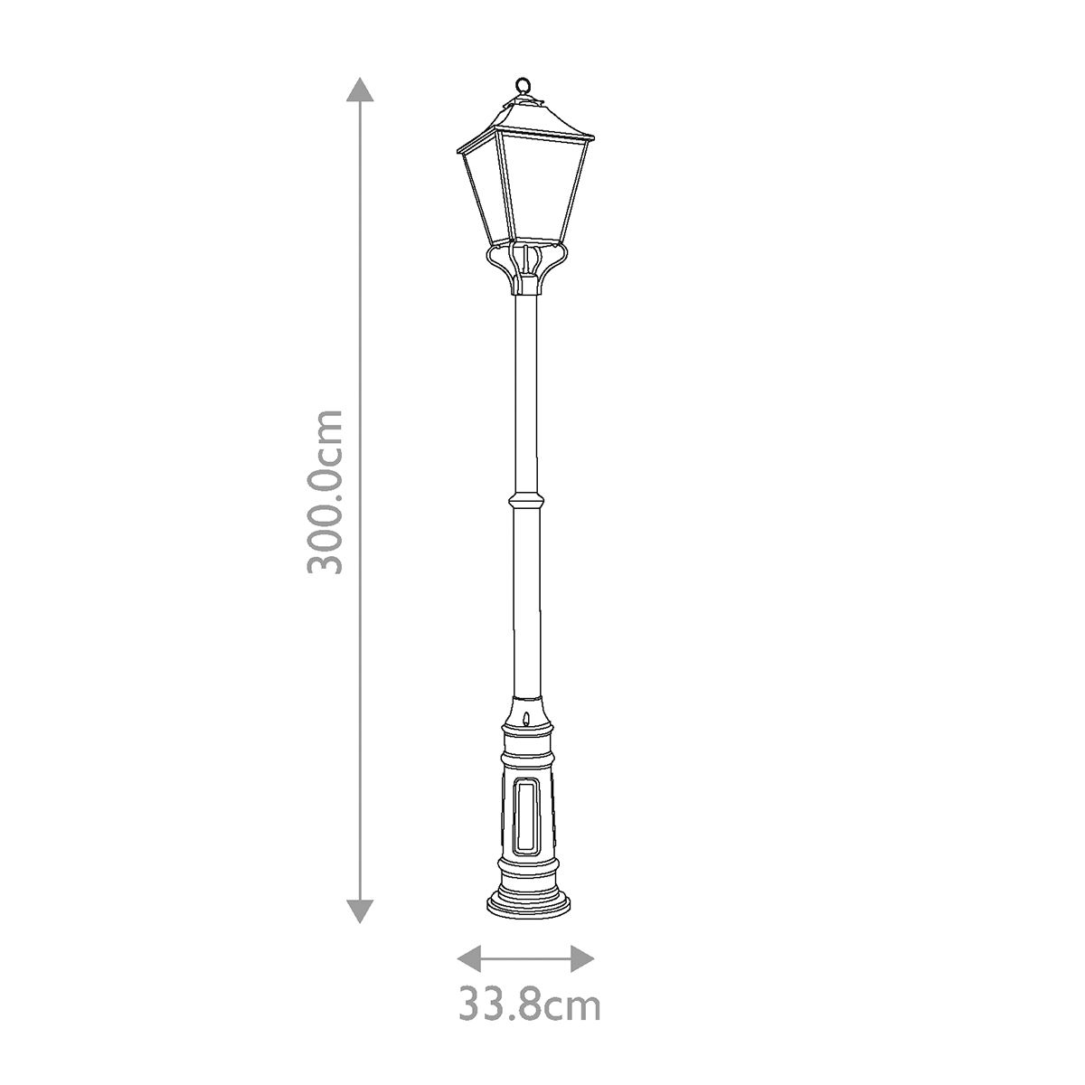 Galena 4 - flammige Laterne - Zobel - Elsteadlighting - FE - GALENA5 - XL - SBL