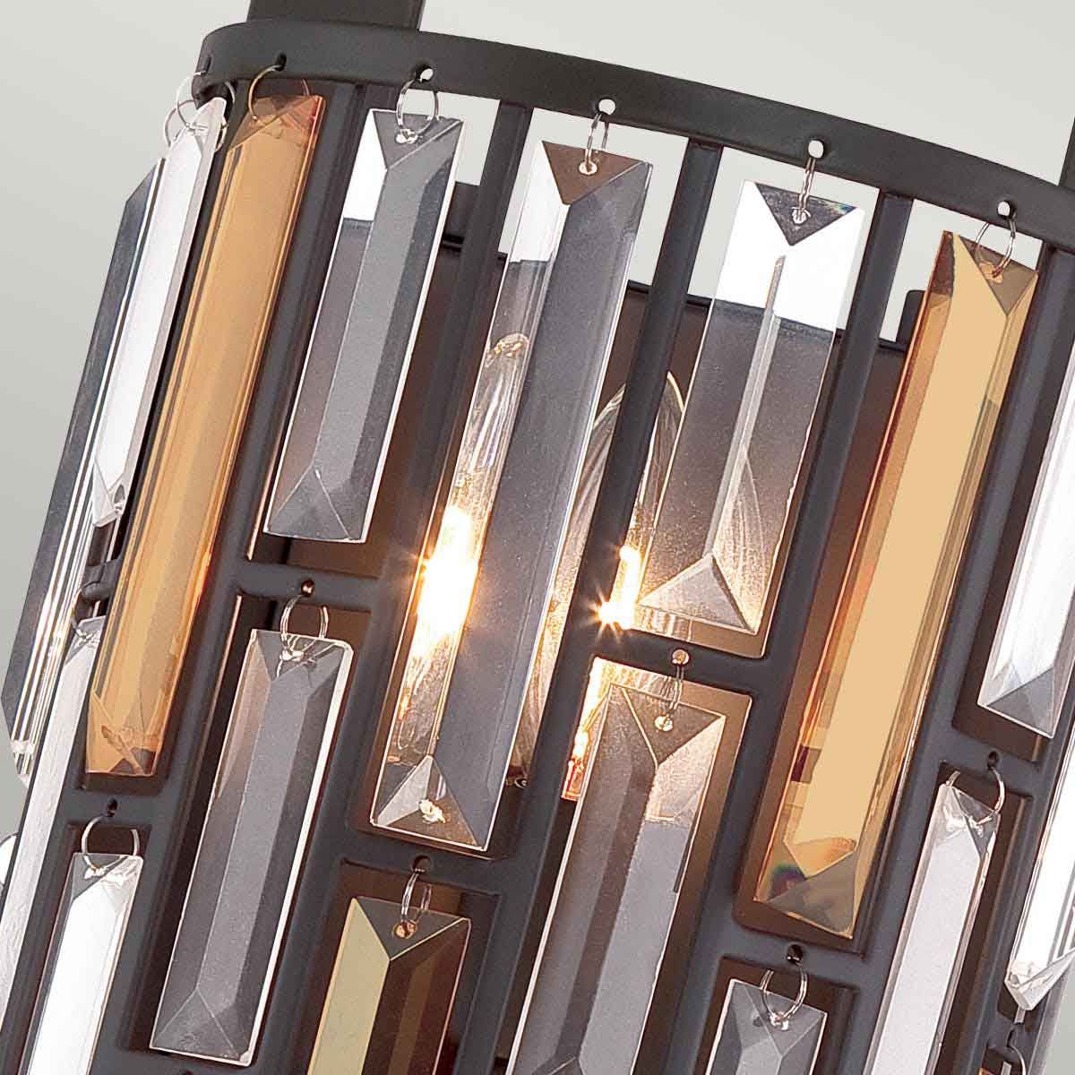 Gemma 2-flammige große Wandleuchte - Vintage Bronze - Elsteadlighting - leuchtengrosshandel24
