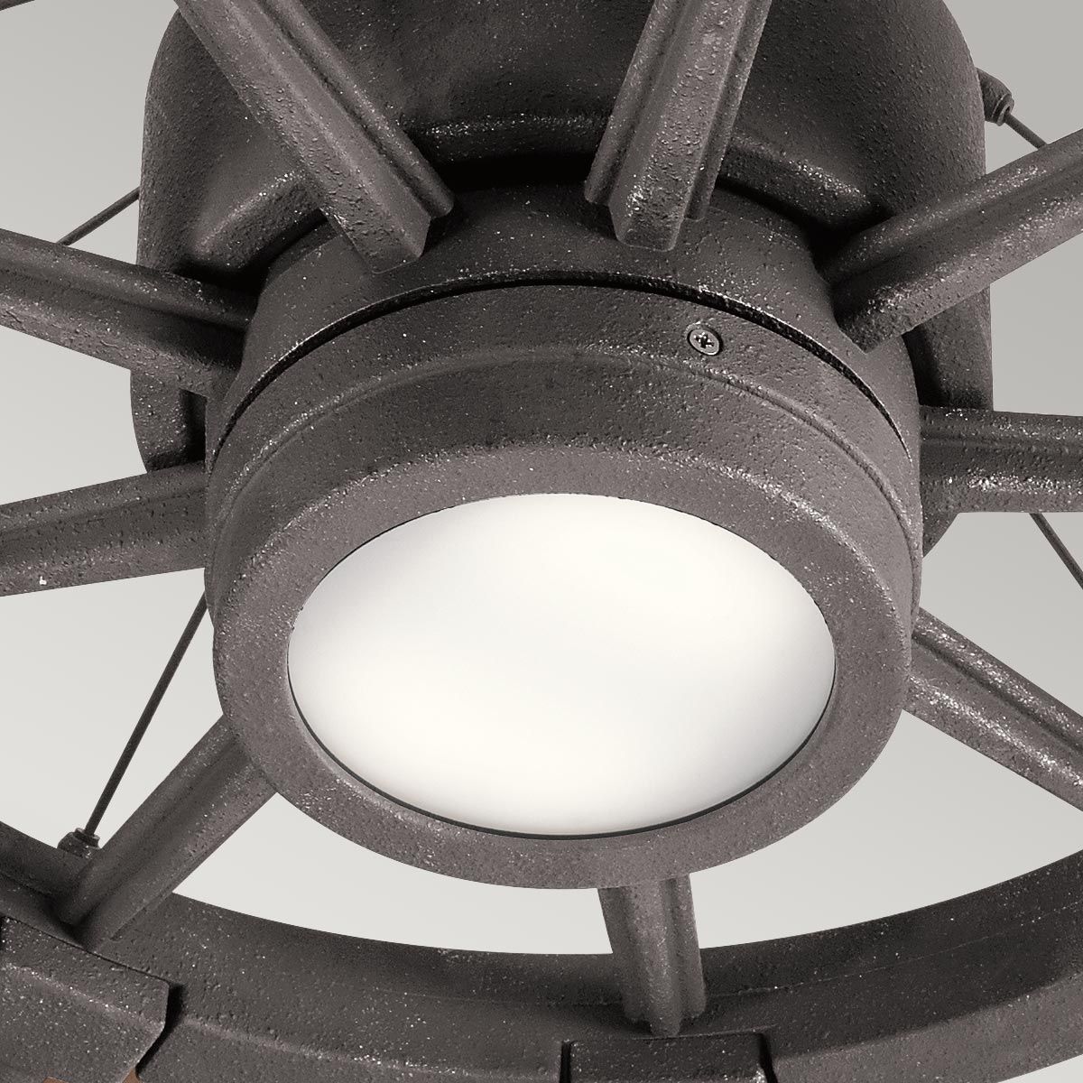 Gentry - 65 Zoll / 165 cm Ventilator - Verwittertes Zink - Elsteadlighting - leuchtengrosshandel24
