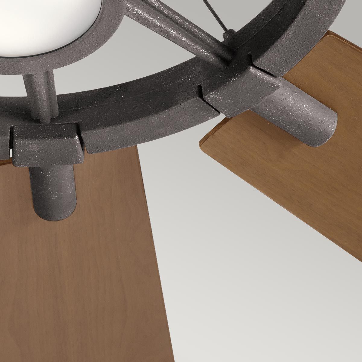 Gentry - 65 Zoll / 165 cm Ventilator - Verwittertes Zink - Elsteadlighting - leuchtengrosshandel24