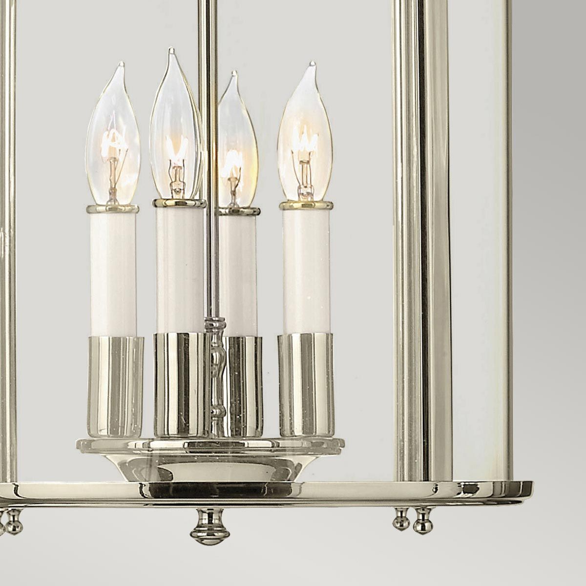 Gentry Pendelleuchte, 4-flammig, mittelgroß, poliertes Nickel - Elsteadlighting - leuchtengrosshandel24