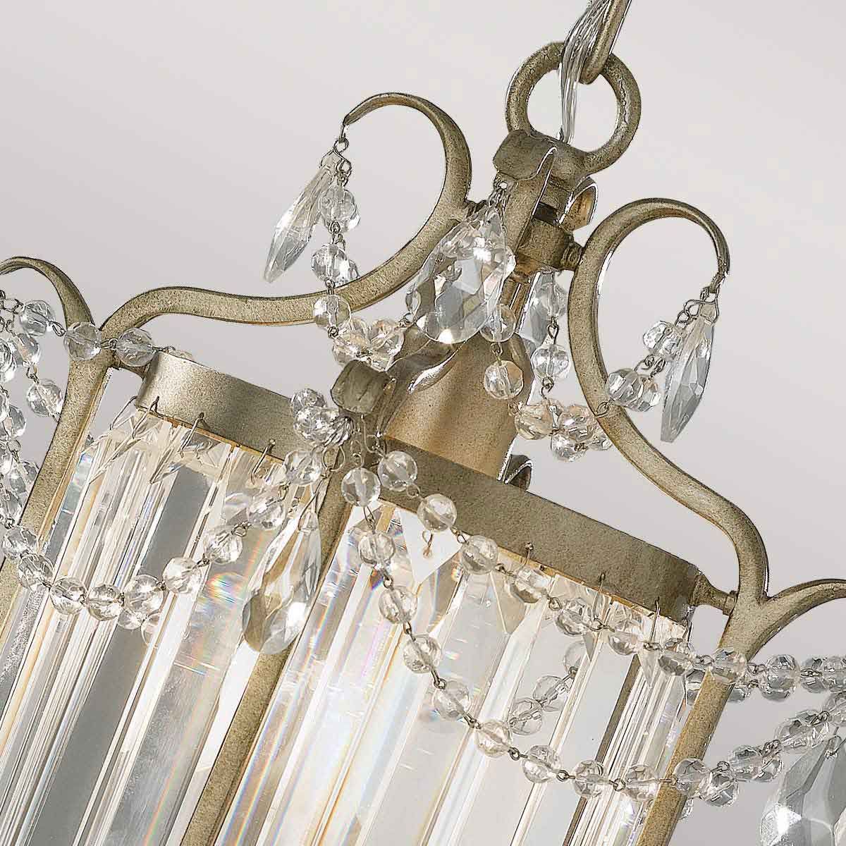 Gianna 1-flammige Pendelleuchte - Vergoldetes Silber - Elsteadlighting - leuchtengrosshandel24