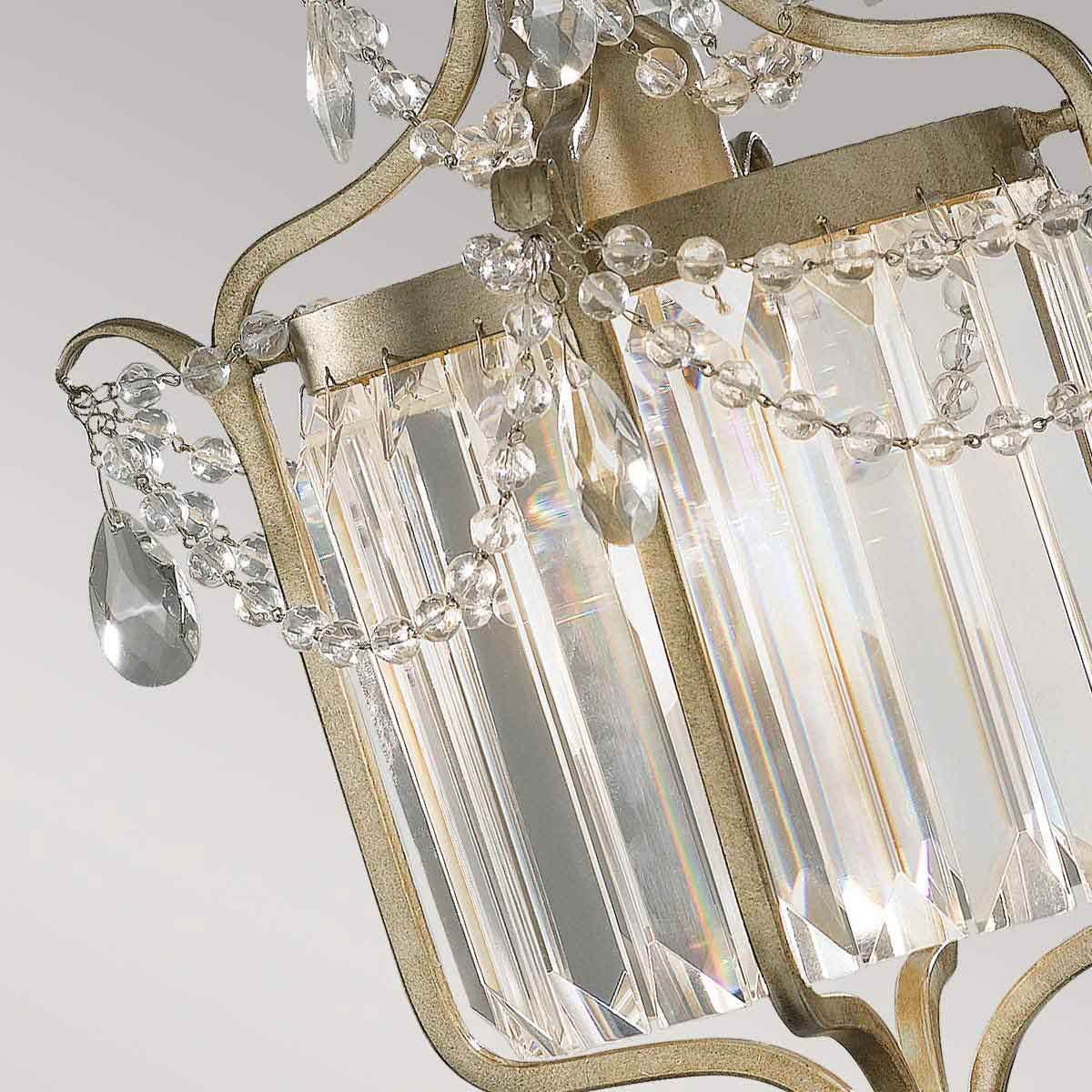 Gianna 1-flammige Pendelleuchte - Vergoldetes Silber - Elsteadlighting - leuchtengrosshandel24