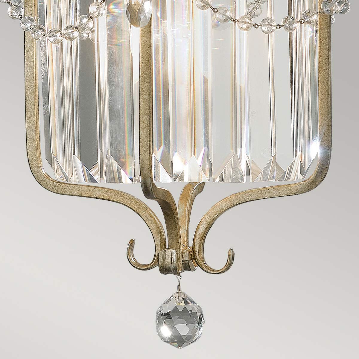 Gianna 1-flammige Pendelleuchte - Vergoldetes Silber - Elsteadlighting - leuchtengrosshandel24