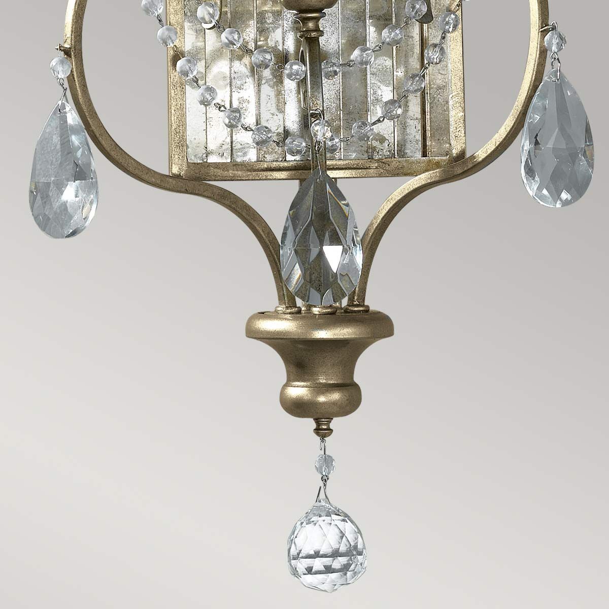 Gianna 3-flammige Wandleuchte - Vergoldetes Silber - Elsteadlighting - leuchtengrosshandel24