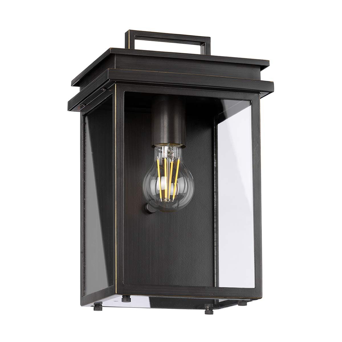 Glenview 1 - flammige mittelgroße Wandlaterne - Antikbronze - Elsteadlighting - FE - GLENVIEW - M