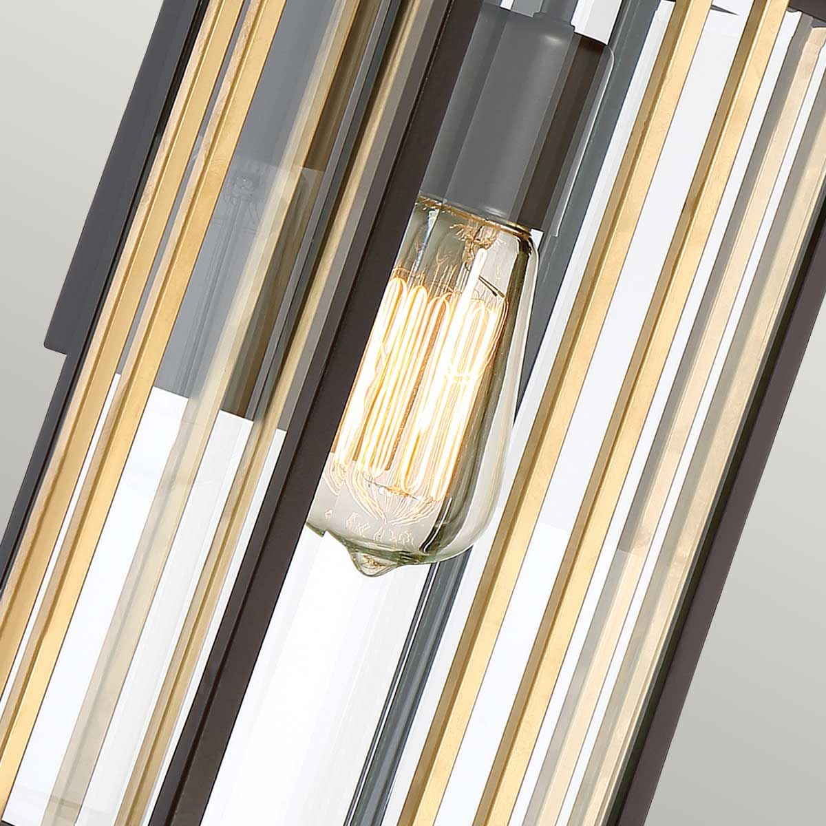Goldenrod 1 - flammige mittelgroße Wandlaterne - Western Bronze - Elsteadlighting - QZ - GOLDENROD2 - M