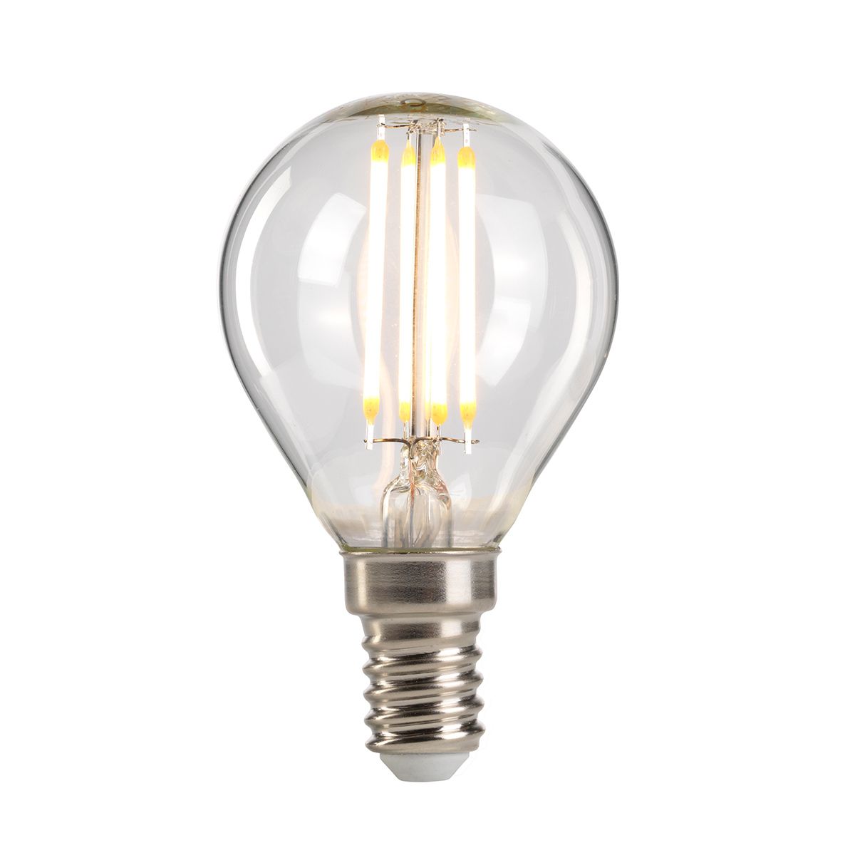 Golfball-LED-E14-Lampe - Klarglas - Elsteadlighting - leuchtengrosshandel24