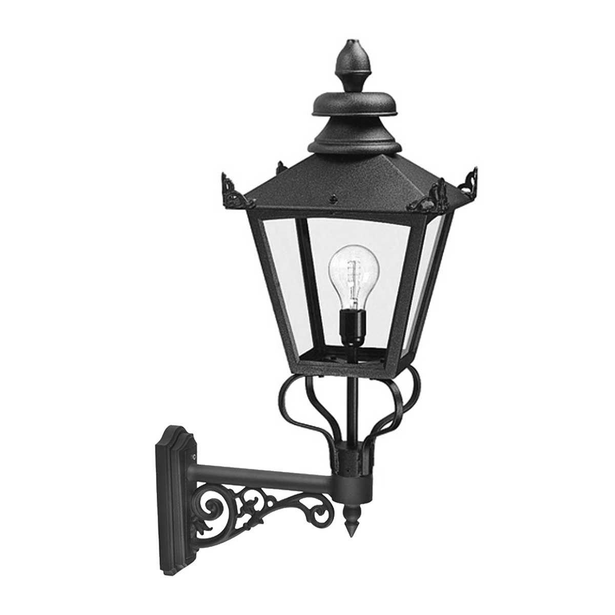Grampian 1 - flammige Wandlaterne - Schwarz - Elsteadlighting - GB1 - BLACK