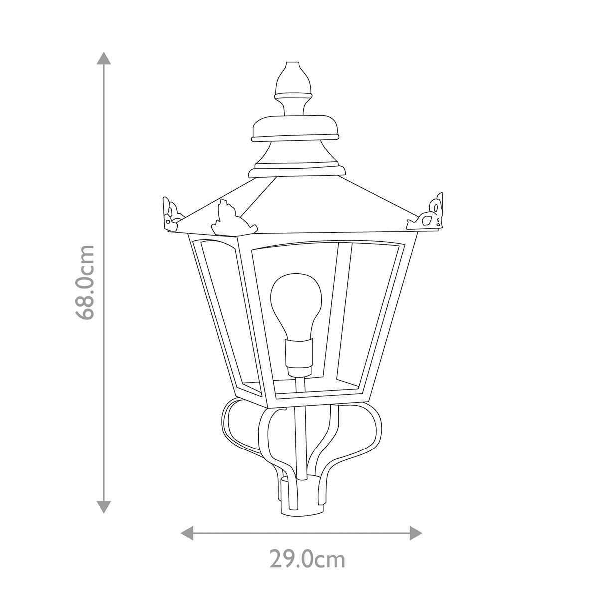 Grampian 1 - Licht - Lampenkopf nur - Schwarz - Elsteadlighting - GL1 - BLACK