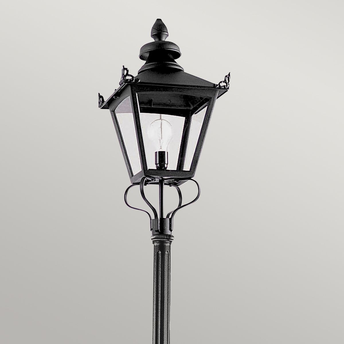 Grampian Laternenpfahl mit 1 Licht, Schwarz - Elsteadlighting - GP1 - BLACK