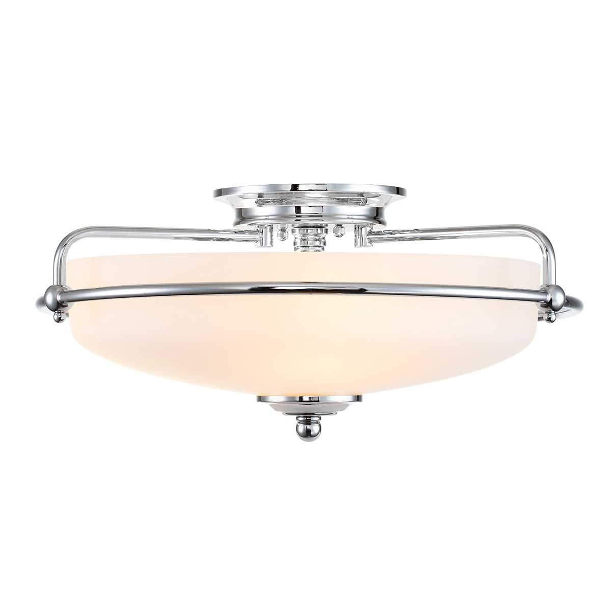 Griffin 3-flammige Deckenleuchte - Poliertes Chrom - Elsteadlighting - leuchtengrosshandel24