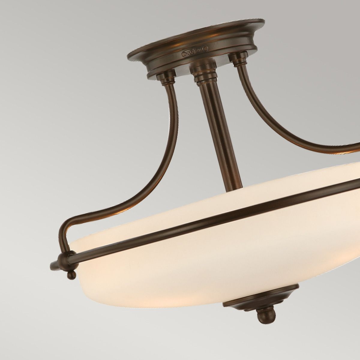 Griffin 3-flammige Halbdeckenleuchte - Palladian Bronze - Elsteadlighting - leuchtengrosshandel24