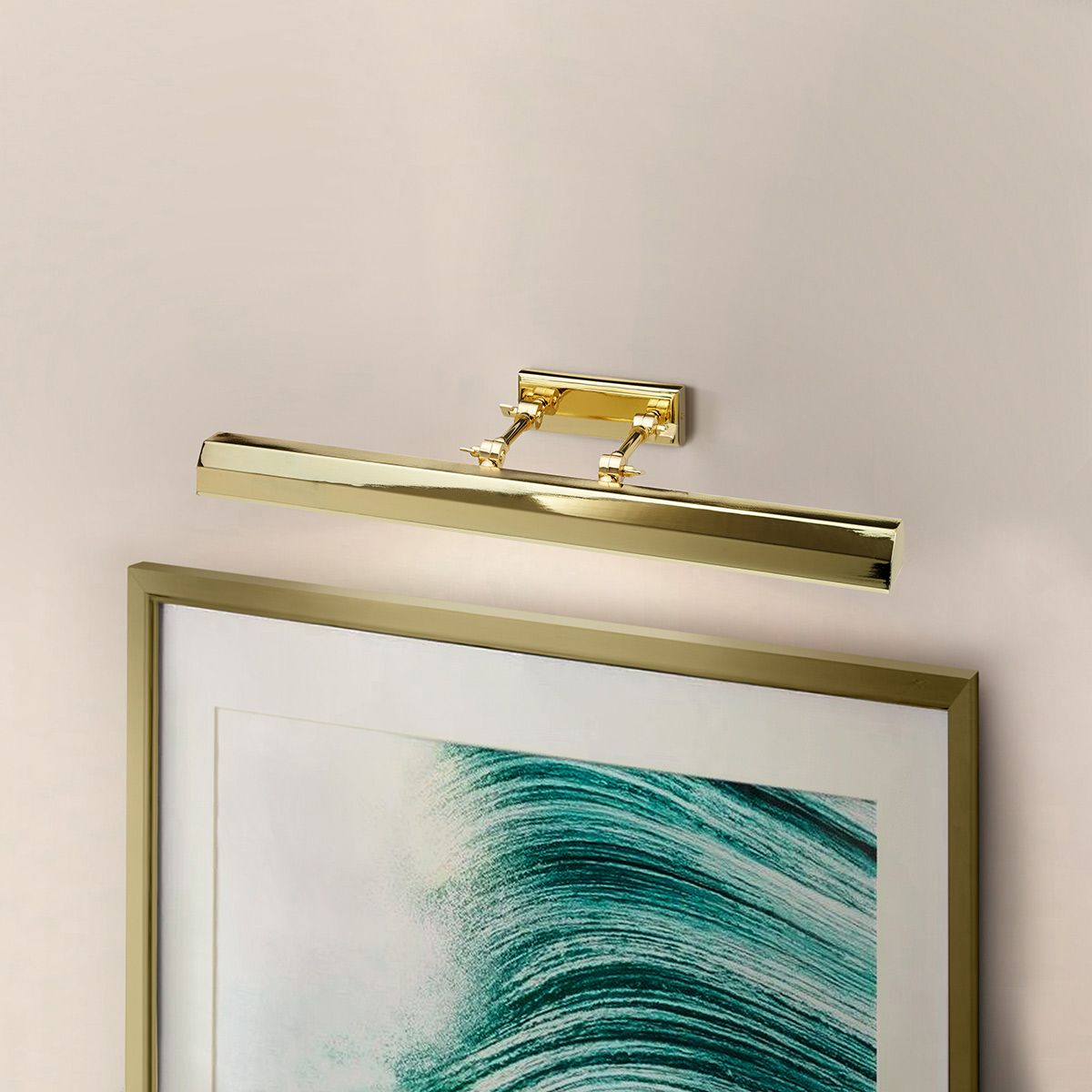 Große Bilderleuchte Chawton - Poliertes Messing - Elsteadlighting - leuchtengrosshandel24