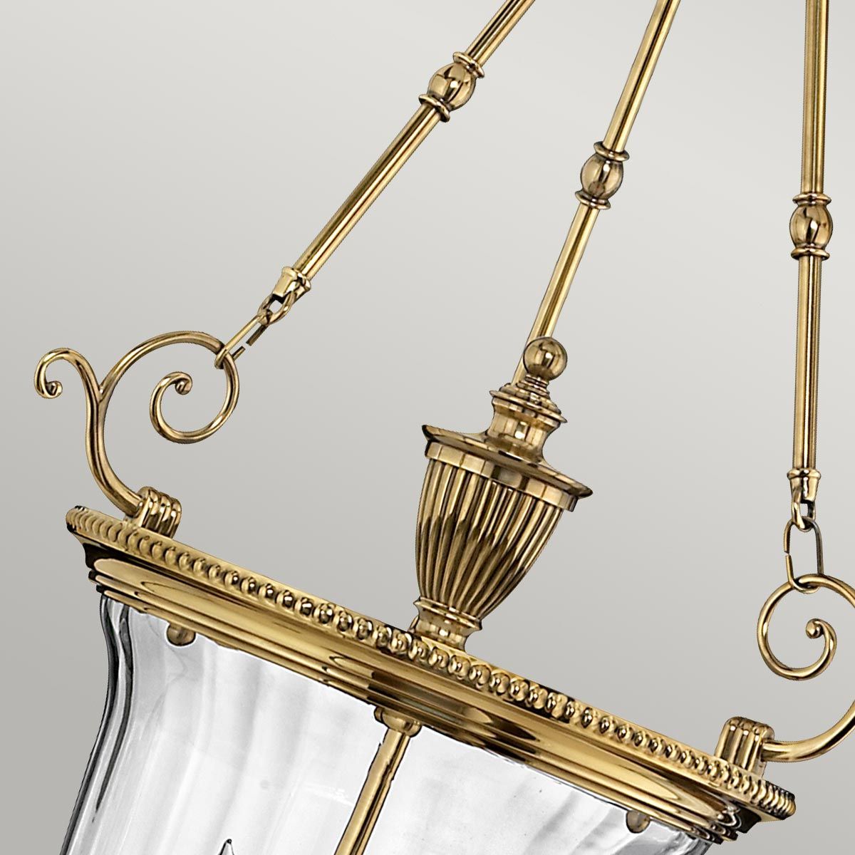Große Pendelleuchte „Cambridge“ mit 3 Lichtern, brüniertes Messing - Elsteadlighting - leuchtengrosshandel24