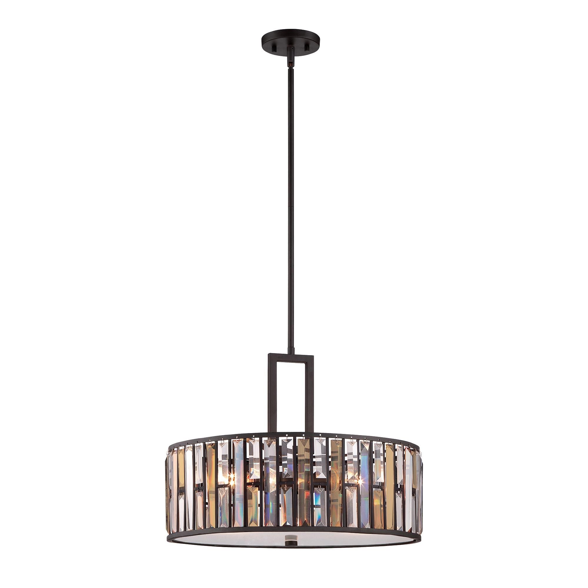 Große Pendelleuchte Gemma mit 3 Lichtern - Vintage Bronze - Elsteadlighting - leuchtengrosshandel24