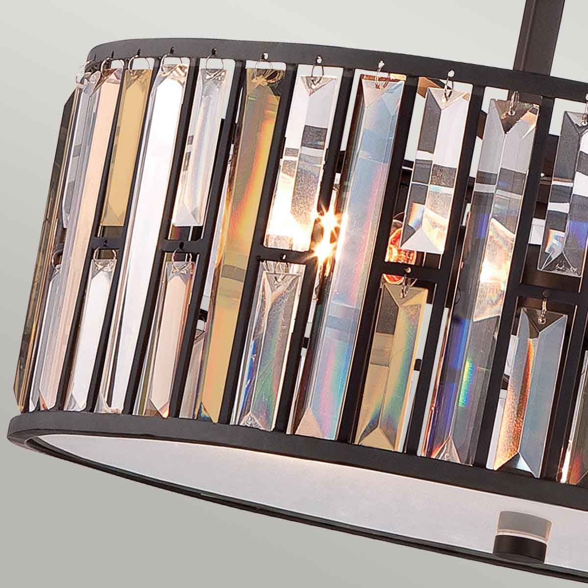 Große Pendelleuchte Gemma mit 3 Lichtern - Vintage Bronze - Elsteadlighting - leuchtengrosshandel24