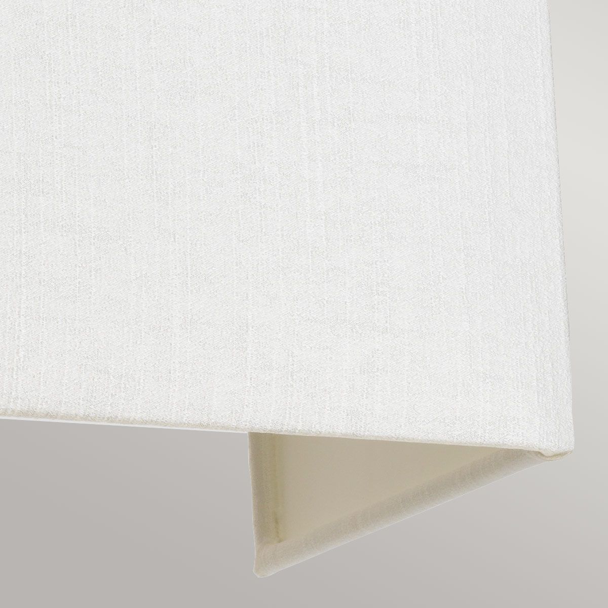 Große, rechteckige Wandleuchte „Riley“ mit polierter Chrom - Rückplatte und elfenbeinfarbenem Lampenschirm - Elsteadlighting - DL - RILEY - L - IV - PC