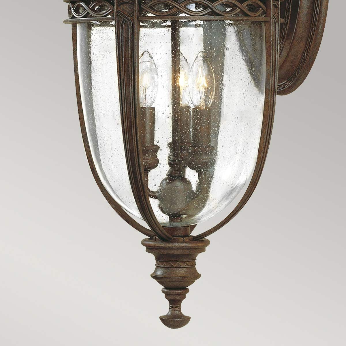Große Wandlaterne „English Bridle“ mit 3 Lichtern, britische Bronze - Elsteadlighting - FE - EB2 - L - BRB