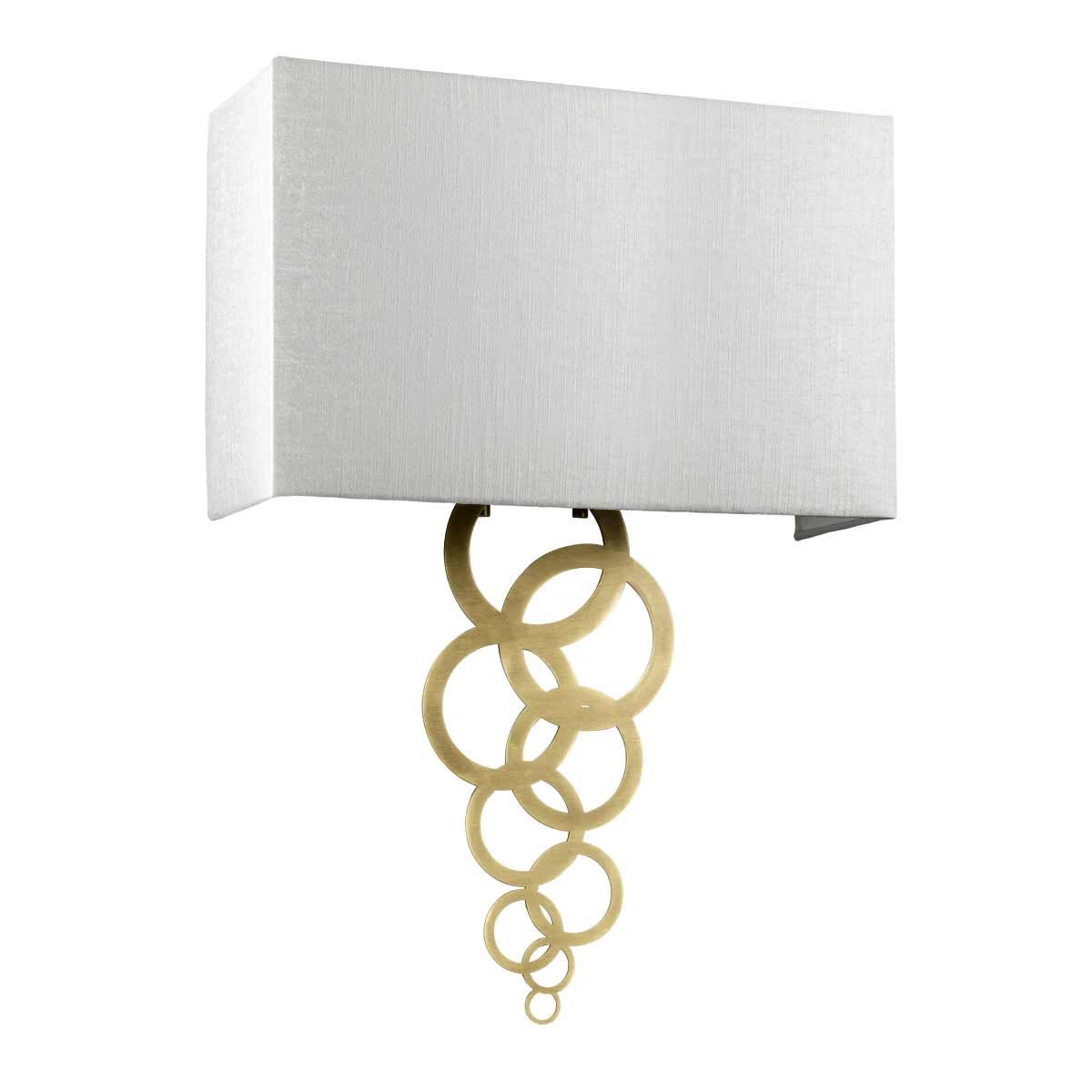 Große Wandleuchte Rosa mit 2 Lichtern - Gealtertes Messing - Elsteadlighting - ROSA - LARGE - AB