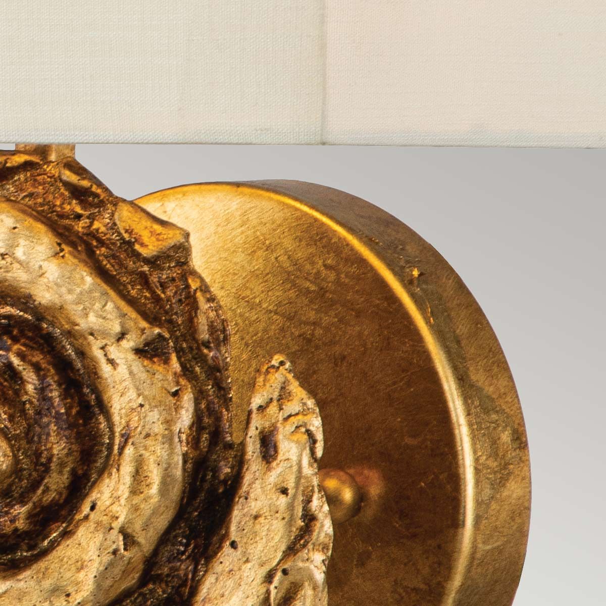 Große Wandleuchte „Swirl“ 1 l, Blattgold - Elsteadlighting - leuchtengrosshandel24