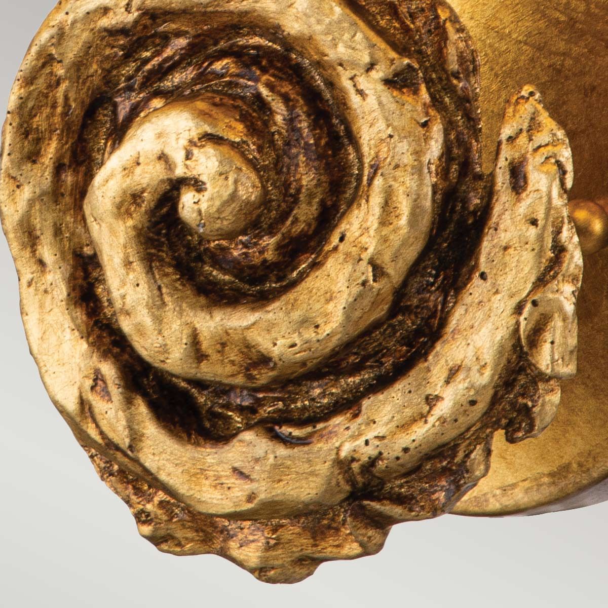 Große Wandleuchte „Swirl“ 1 l, Blattgold - Elsteadlighting - leuchtengrosshandel24