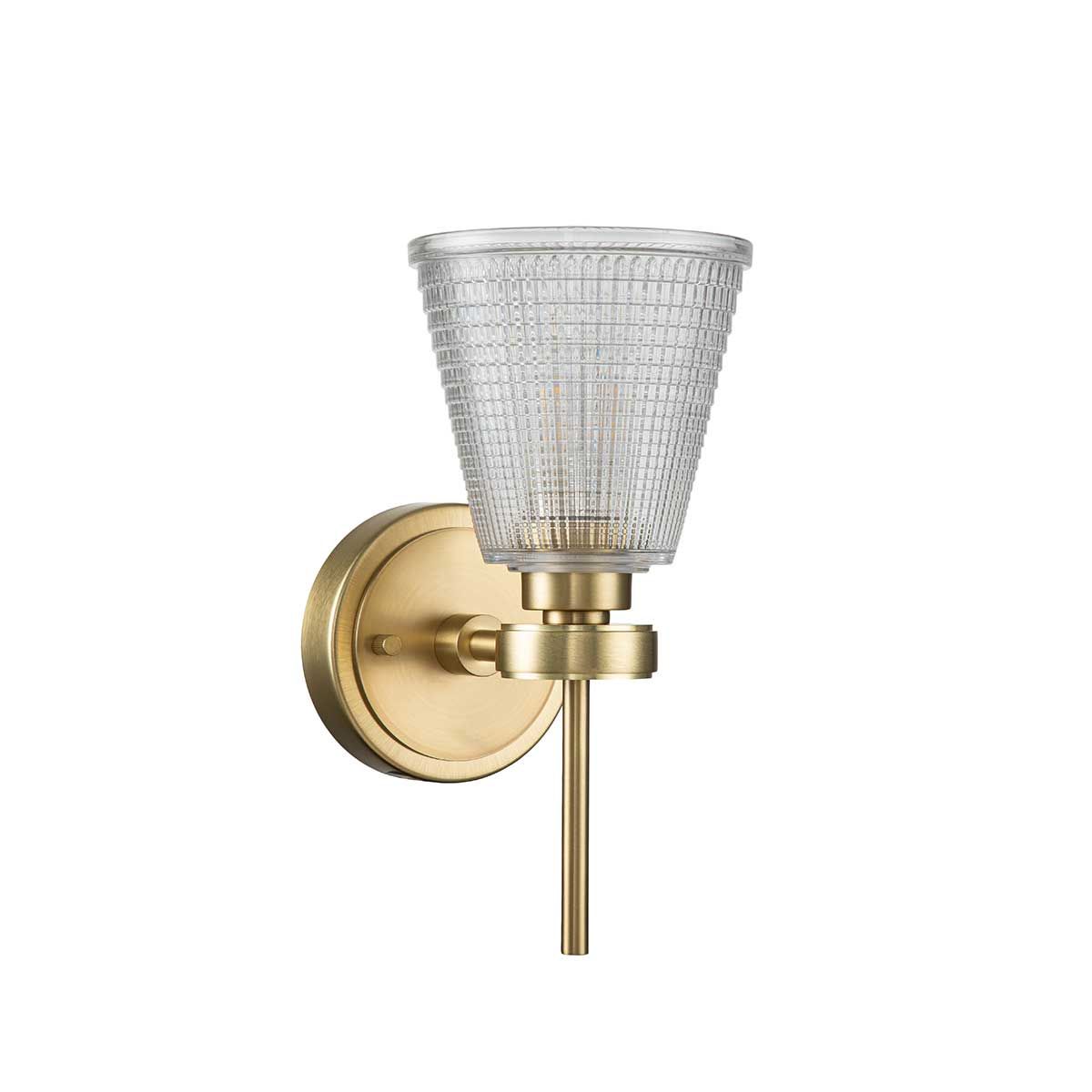 Gunnislake 1-flammige Wandleuchte - Gebürstetes Messing - Elsteadlighting - leuchtengrosshandel24