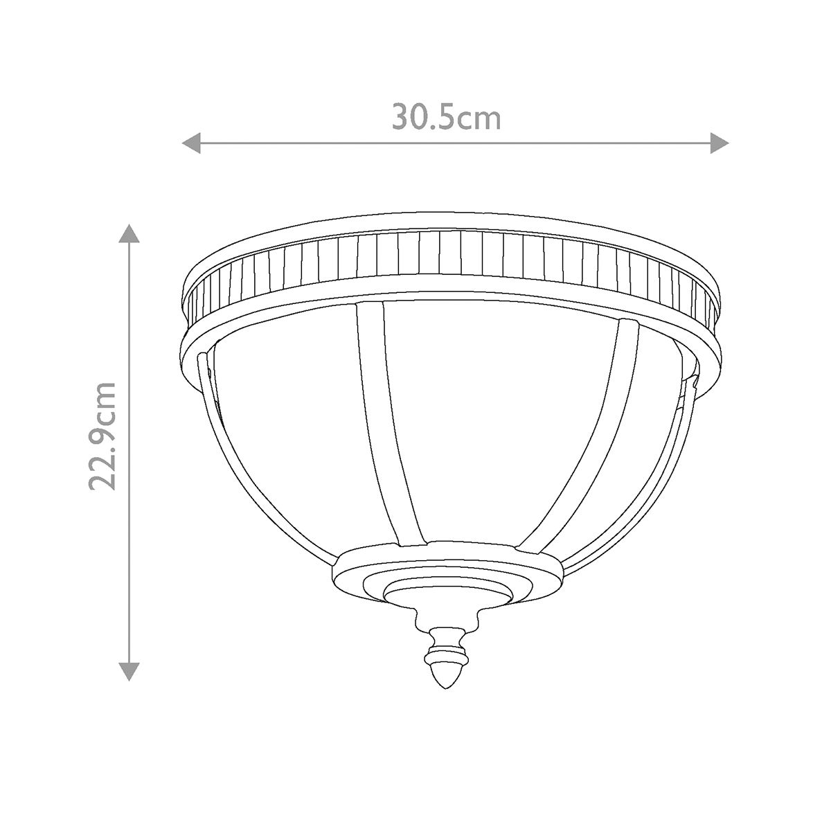Halleron 3 - flammige Deckenleuchte - Londonderry - Elsteadlighting - KL - HALLERON - F