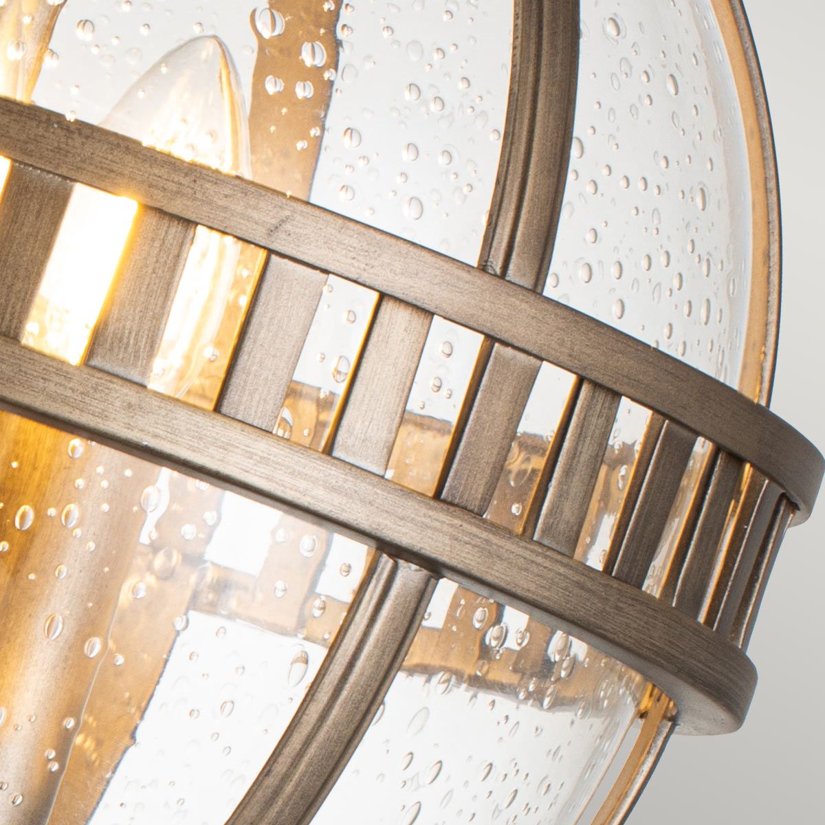 Halleron 3 - flammige Sockellaterne - Brünierte Bronze - Elsteadlighting - KL - HALLERON - 3M - BU