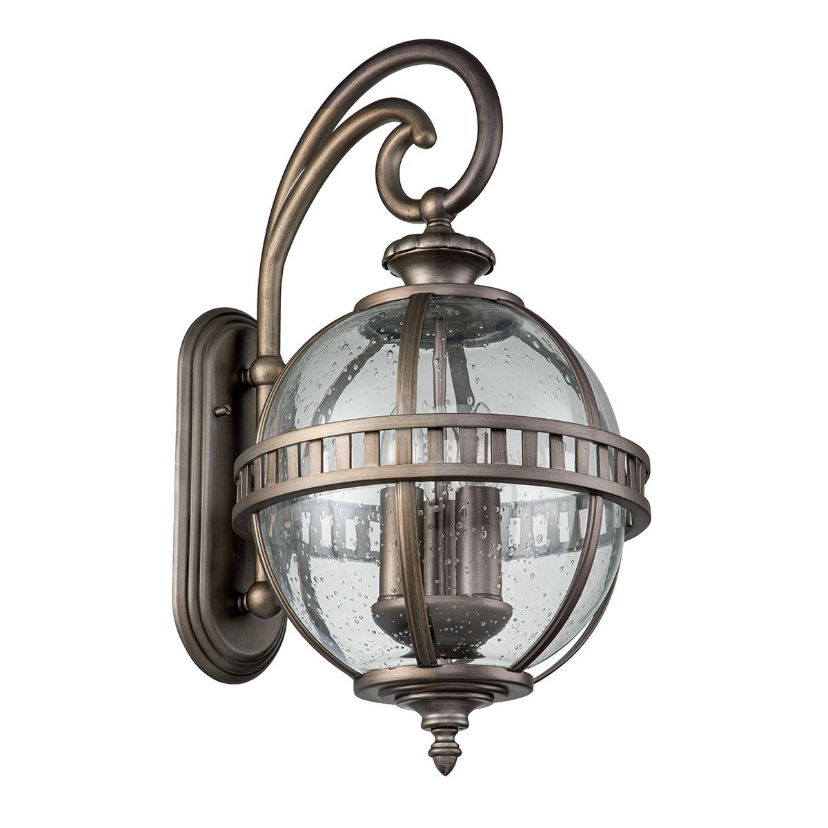 Halleron 3 - flammige Wandlaterne - Brünierte Bronze - Elsteadlighting - KL - HALLERON - 2M - BU